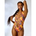 thumbnail image 1 of Hot Girl Summer by Megan Thee Stallion Women's Sunset Butterfly One-Piece, Sizes XS-XXL, 1 of 5