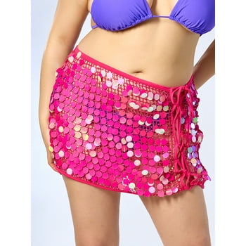 Hot Girl Summer by Megan Thee Stallion Women's Hot Girl Summer Mini Skirt Coverup, Sizes XS-XXL