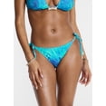 thumbnail image 1 of Hot Girl Summer by Megan Thee Stallion Women's and Women's Plus Miami Blue Side Tie Shell Bikini Bottoms, Sizes XS-3X, 1 of 6