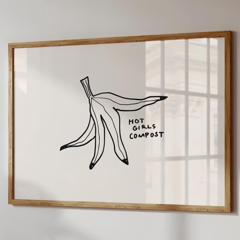 Hot Girls Compost Print: Trendy Kitchen Wall Art UNFRAMED PAPER POSTER ...