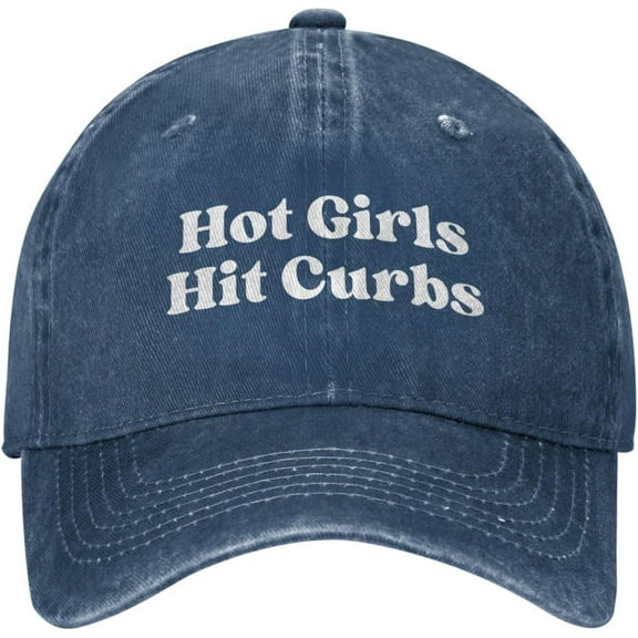 Hot-Girls-Hit-Curbs Hat for Men Women Trucker Hat Dad Baseball Cap