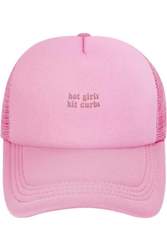 Hot Girls Hit Curbs Sandwich Cap Unisex Classic Baseball Capunisex Adjustable Casquette Dad Hat Natural