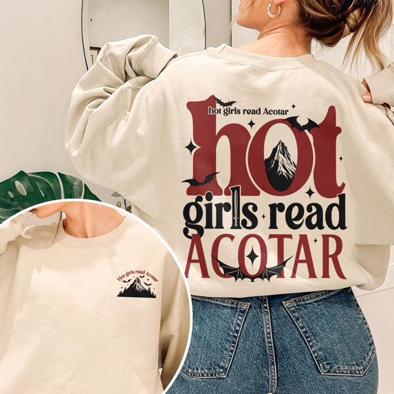 Hot Girls Read Acotar Shirt, Fantasy Book Merch For Fans, The Night Court Sweatshirt, Hoodie Book Lover TSHIRT All Size S-5XL