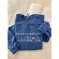 thumbnail image 1 of Hot Girls Read Books Embroidered Crewneck, 1 of 2