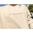 thumbnail image 1 of Hot Girls Read Books Embroidered Sweatshirt, 1 of 1
