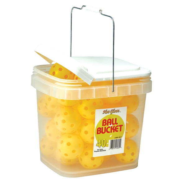 Hot Glove 40 ct. Yellow Ball Bucket