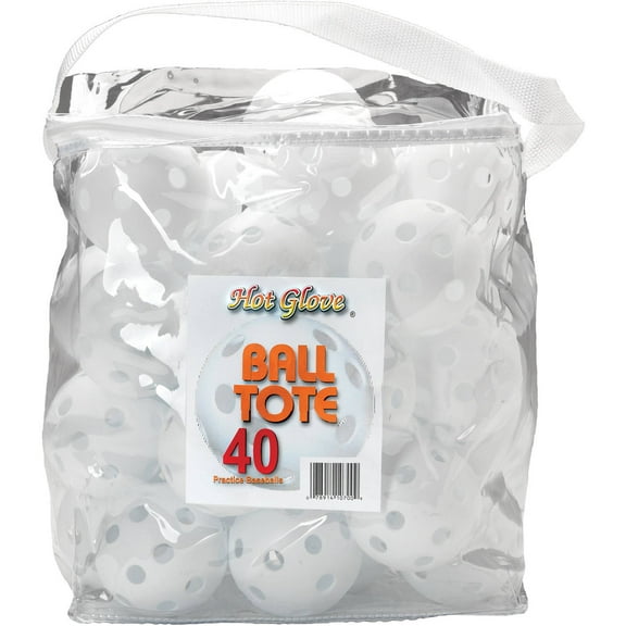 Hot Glove Baseball Practice Balls Tote Bag With 40 Balls