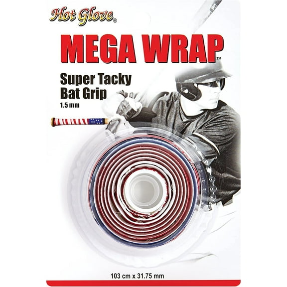 Hot Glove Mega Wrap Super Tacky Bat Grip 1.5 mm, 103 cm x 31.75 mm - USA