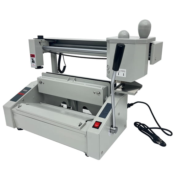 Hot Glue Book Binder A4 Manual Thermal Machine with Milling Cutter 12.6"x11" Max Size