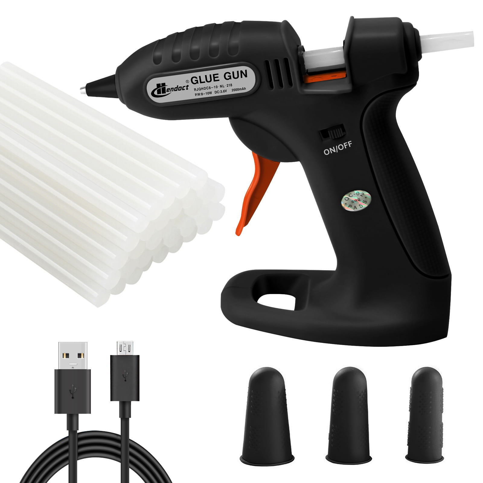 Hot Glue Gun with 30 Glue Sticks,DFITO Fast Preheating Hot Melt Gun ...