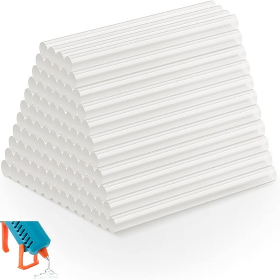 Hot Glue Sticks, 0.28 Diameter x 6 Long, Clear Hot Melt Glue Gun Sticks, 100 Pack