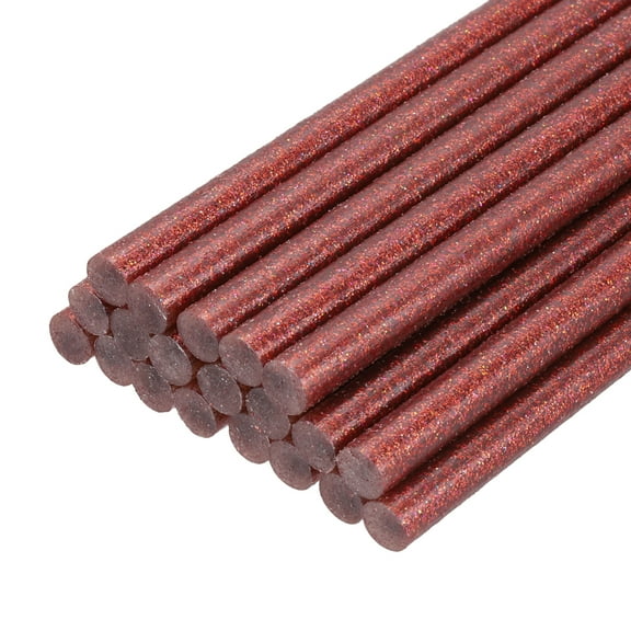 Hot Glue Sticks for Glue Gun, 20 Pcs Colored Hot Melt Adhesive Bulk Sticks for DIY Craft Projects Art Decoration Home Repairs, Dark Red (3.9" x 0.28")