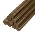 thumbnail image 1 of Uxcell 10Pcs 7.9" x 0.43" Hot Glue Sticks Hot Melt Adhesive Glue Coffee, 1 of 7