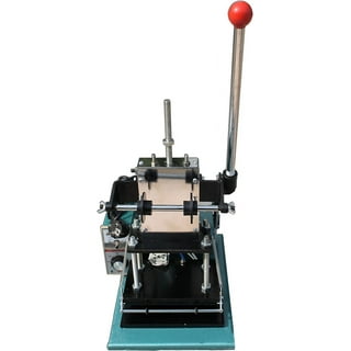 INTBUYING Hot Gold Foil Embossing Stamping Machine for Leather Logo Tipper  Bronzing PVC ID Card Letterpress Printing DIY 