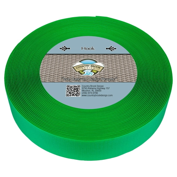 Country Brook Design® Hot Green Sew On Hook Only (2 inch, 50 yards)