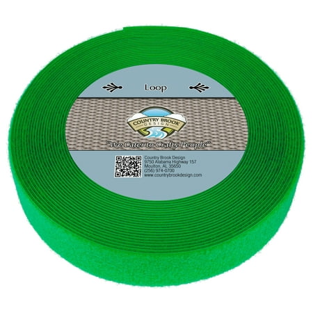 Country Brook Design® Hot Green Sew On Loop Only (2 inch, 10 yards)