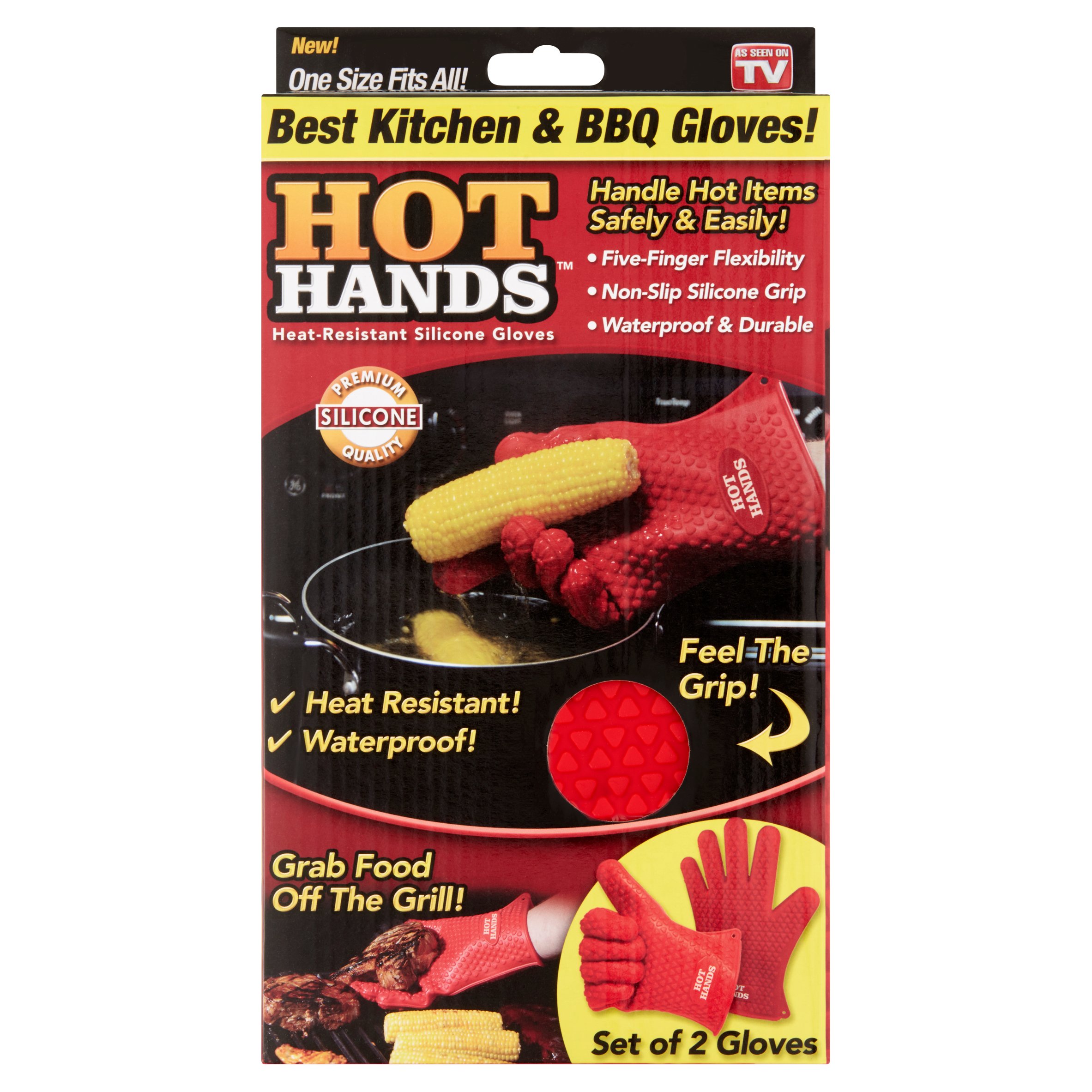 Hot Hands Heat-Resistant Silicone Gloves - image 1 of 5