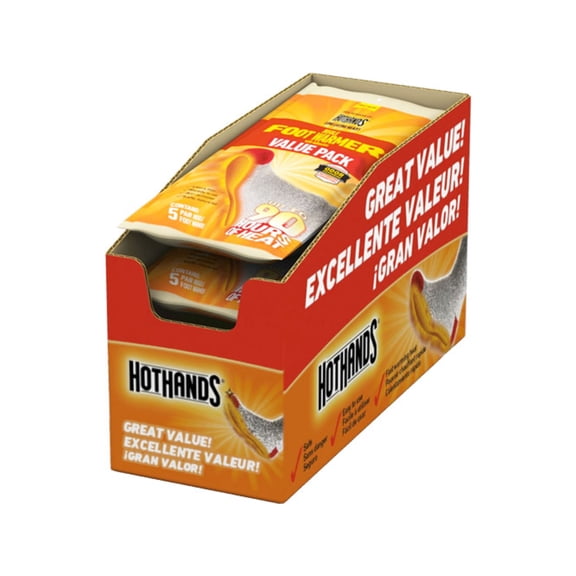 Hot Hands Hothands Insole Foot Warmer 5 Pairs Per Bag 9 Hour W/adhsv