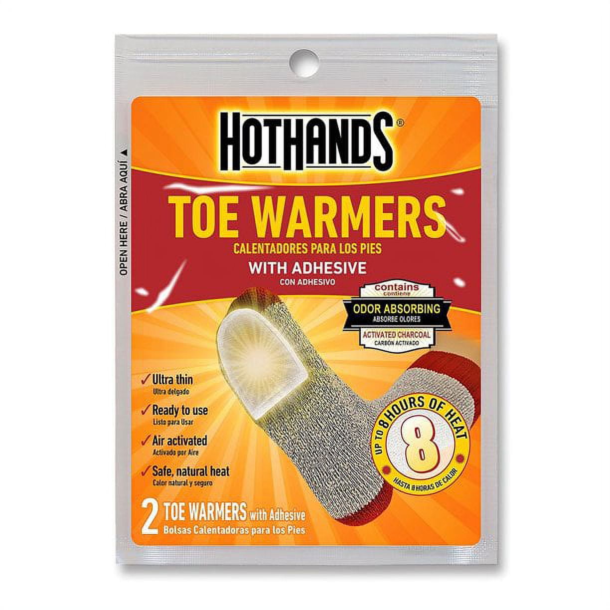 Hot Hands Toasty Foot Toe Warmers 20 Pairs for Warm Feet in Boots