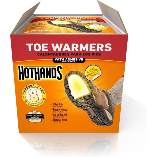 Hot Hands Toasty Foot Toe Warmers 54 Bulk Pairs for Warm Feet in