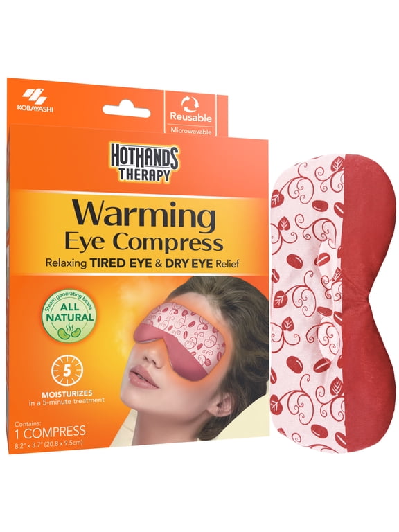 Therapy Warming Eye Compress, Fast Dry Eye Relief Mask with Comforting Steam, Reusable, 1 Count
