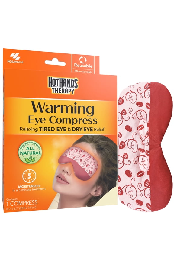 Therapy Warming Eye Compress, Fast Dry Eye Relief Mask with Comforting Steam, Reusable, 1 Count