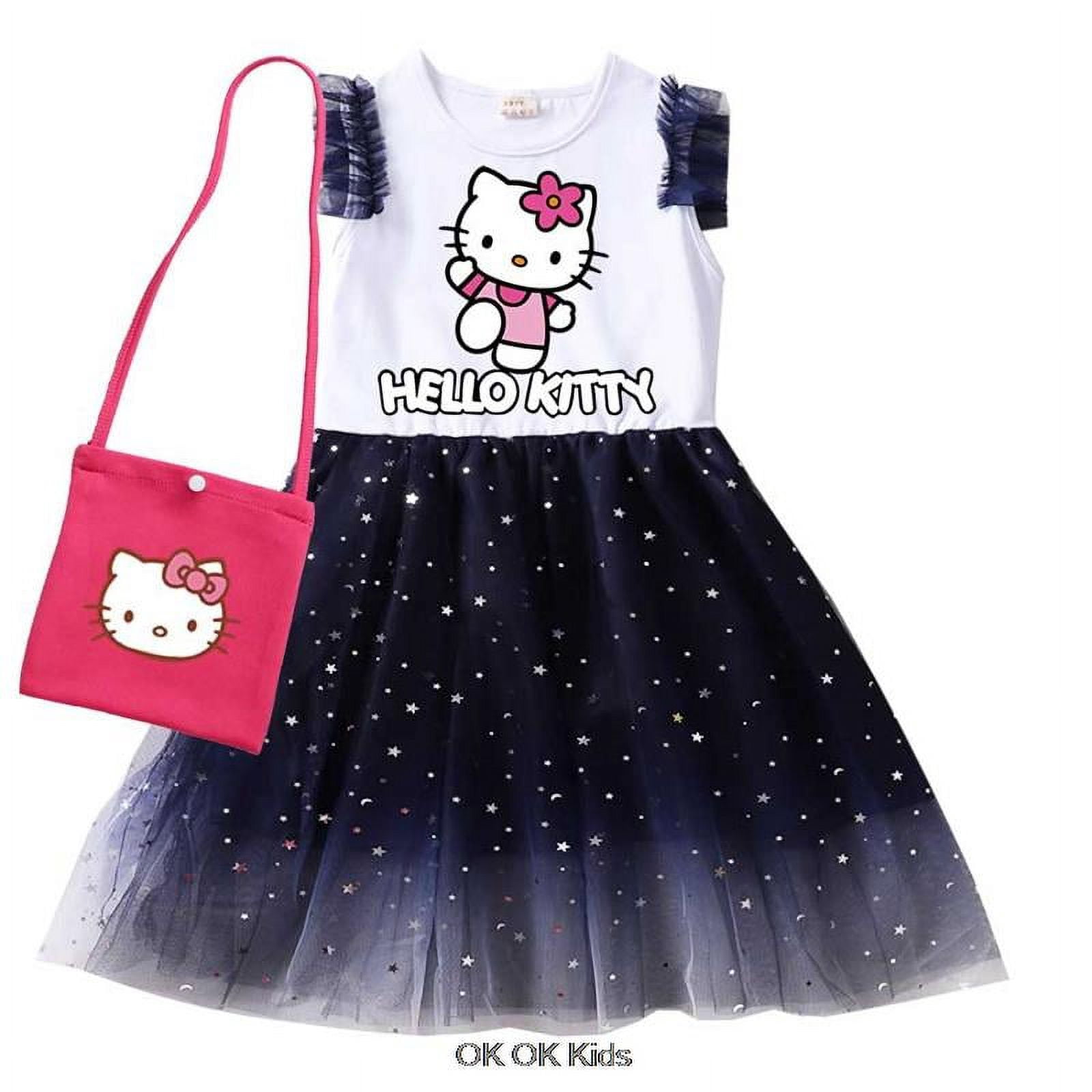 Full Sleeve Baby Girl Dress - Kitty Cuddles