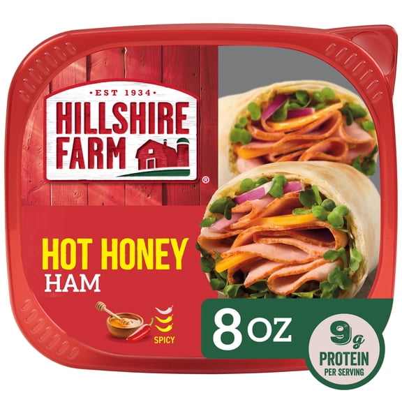 Hillshire Farm Hot Honey Ham Lunchmeat, 8 oz Plastic Tub