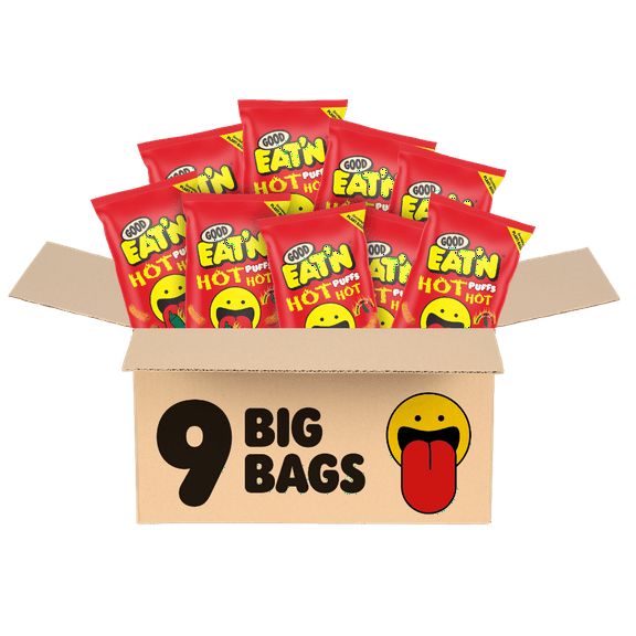 Good Eat'n Hot Hot Puffs 5oz - 9 Bags