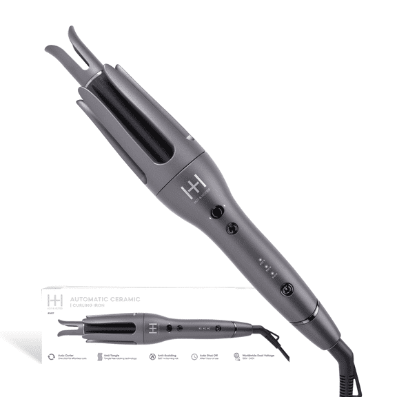 Hot & Hotter Ceramic Auto Curler 1 Inch, 1 Count, Grey