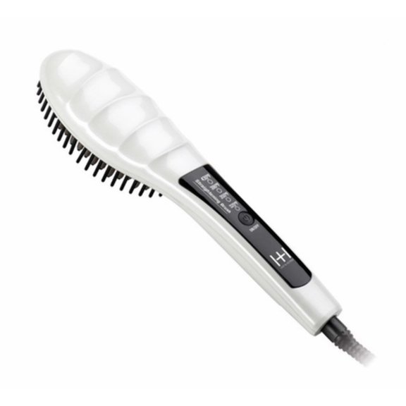 Hot Hotter Heated Straightening Brush White 5948