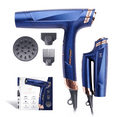 thumbnail image 1 of Hot & Hotter Powerflow Foldable Brushless Hair Dryer, 1 Count, Blue, 1 of 5