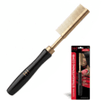 thumbnail image 1 of Hot & Hotter Thermal Straightening Comb with Fine Teeth, Small Temple, Black and Gold, 1 of 6