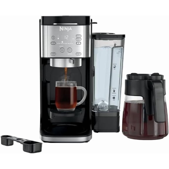Hot & Iced Coffee Maker | Single Serve to Carafe | Pods & Grounds, K Cups Compatible | 3 Brew Styles, 60oz Removable Reservoir | Black