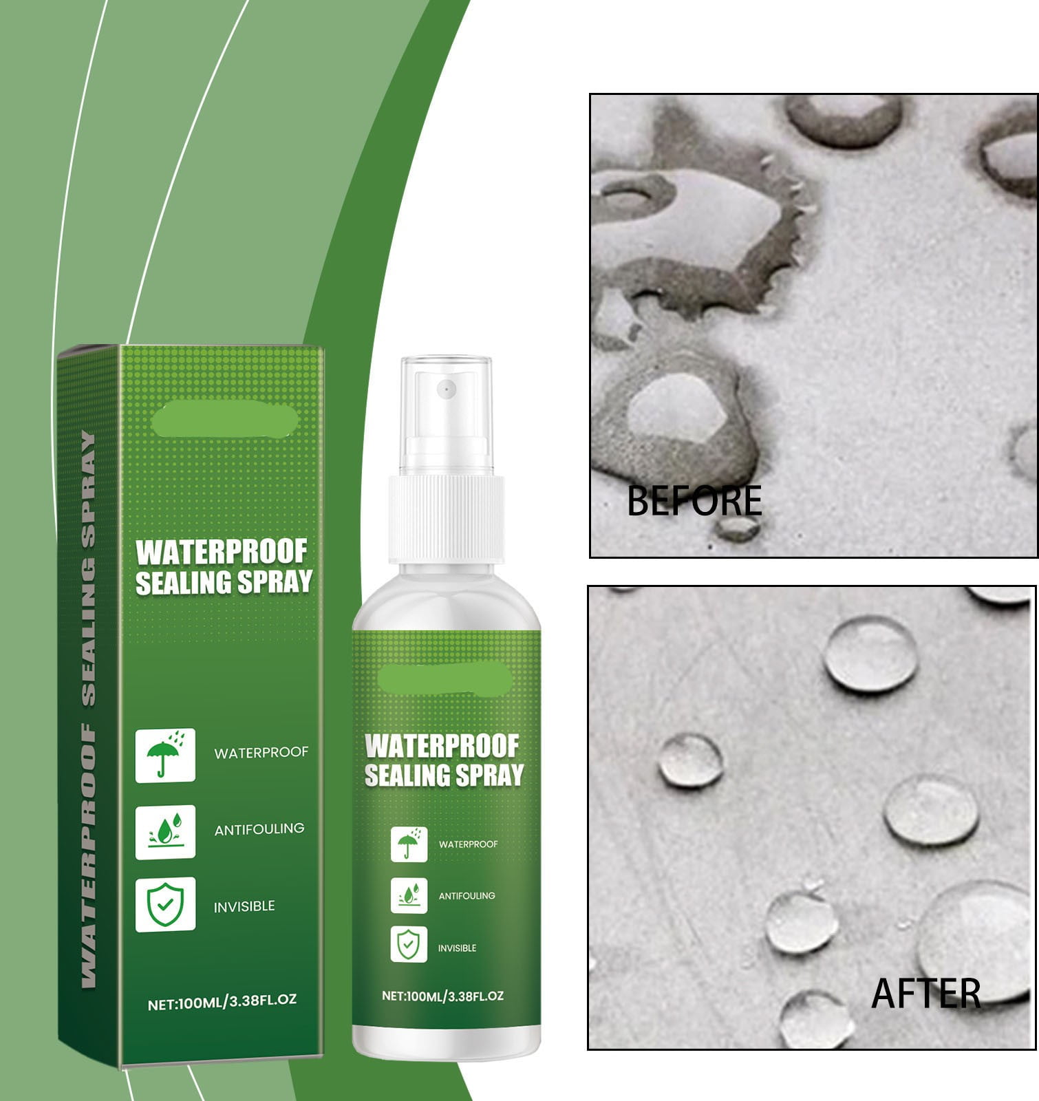 Hot Item, 100ml High-Performance Penetrating Protection Coating, Forms Durable Crystalline Layer, Deep-Base Protection for Walls & Surfaces, Ideal for All-Weather Surfaces | Plastic, Multicolor