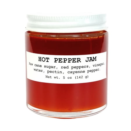 Hot Jam, Hot Gourmet Jam, Low-Sugar, Homemade & All-Natural Chili Jam, 5 Oz (142 grams) -