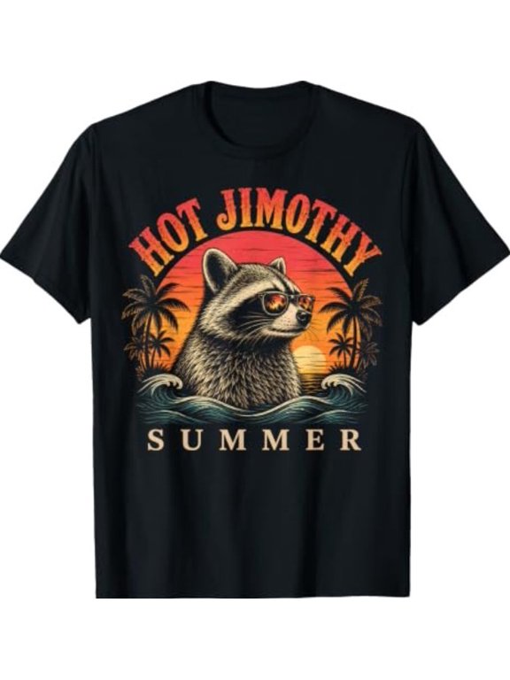Hot Jimothy Summer Funny Viral Raccoon Meme T-Shirt1