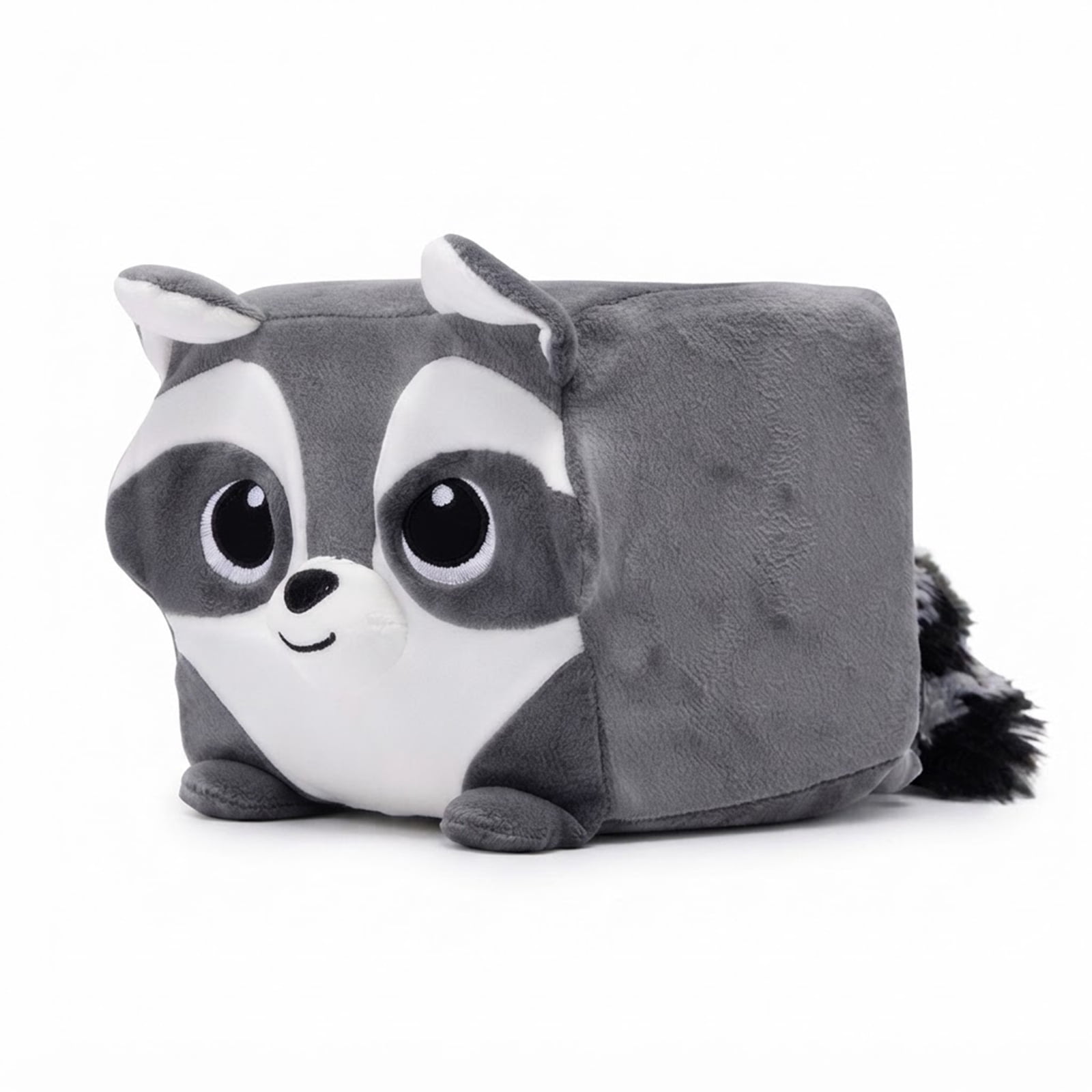 Hot Jimothy Summer Jimothy Cube Raccoon Plush Stuffed Animal, Official Character Plush Pillow, Soft Squishy Faux Fur Collectible Plush Toy for Bedroom Sofa Home Decor Gift, 8 Inch