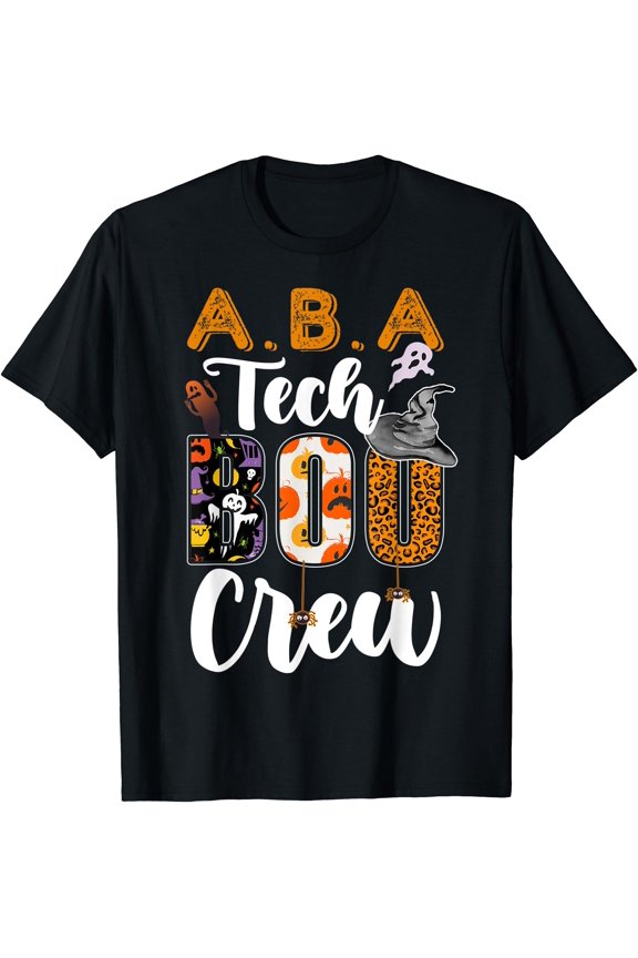 Hot Kiraa Tee With Aba Tech Boo Crew Ghost Halloween Aba Technician S-5Xl T-Shirt