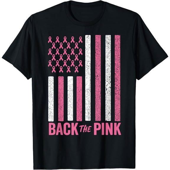 Hot Kiraa Tee With Back The Pink Pink Awareness Flag Men Women S-5Xl T-Shirt