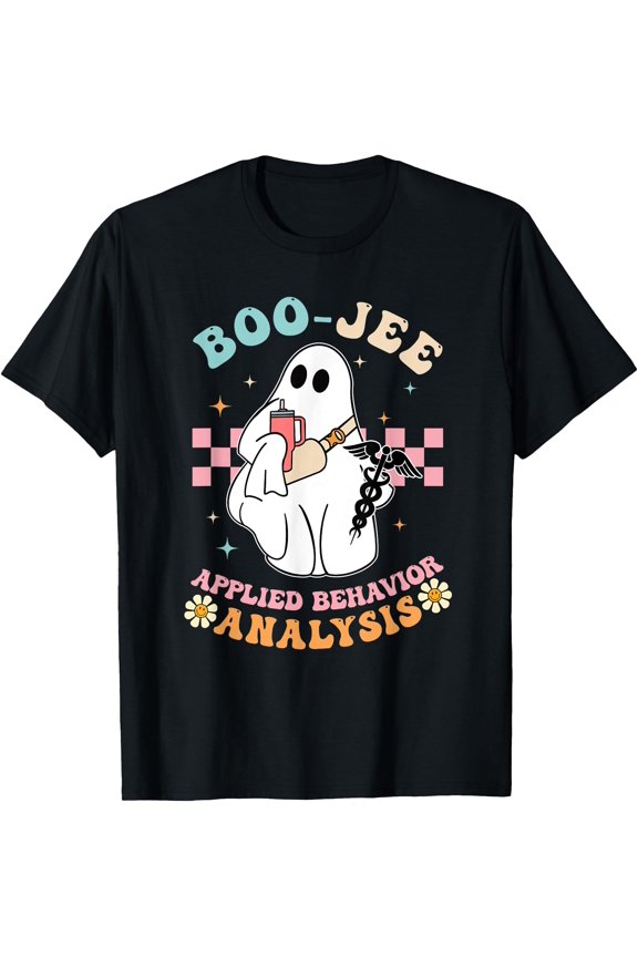 Hot Kiraa Tee With Boo Boo Crew Aba Applied Behavior Analysis Halloween Nurse S-5Xl T-Shirt
