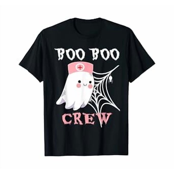 Hot Kiraa Tee With Boo Boo Crew Funny Nurse Ghost Halloween Gift S-5Xl T-Shirt