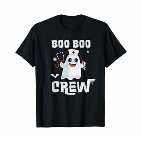 Hot Kiraa Tee With Boo Boo Crew, Nurse Ghost Funny Halloween S-5Xl T-Shirt