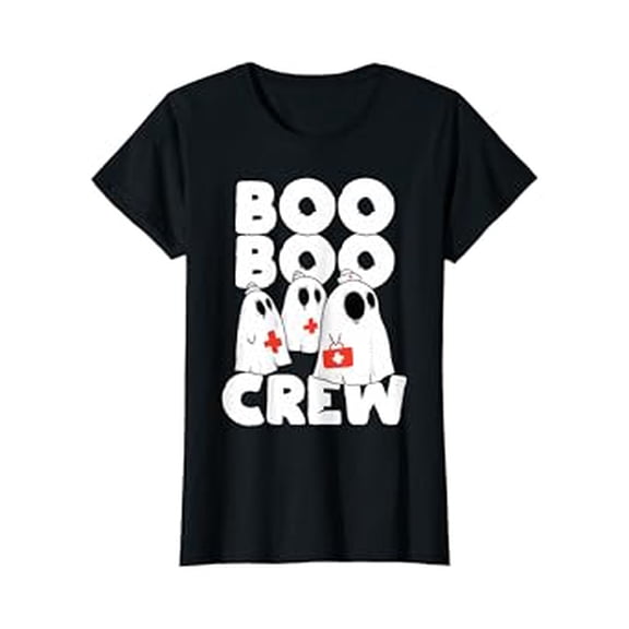 Hot Kiraa Tee With Boo Crew - Halloween Nurse Ghost Squad Outfit Funny S-5Xl T-Shirt