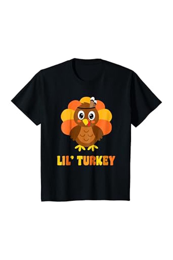 Hot Kiraa Tee With Cute Lil Turkey Boy Thanksgiv S-5Xl T-Shirt
