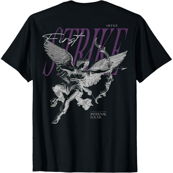 Hot Kiraa Tee With Hip Hop Vintage Edgy Urban Y2K Back Print Streetwear Angel S-5Xl T-Shirt