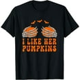 thumbnail image 1 of Hot Kiraa Tee With I Like Her Pumpkin Funny Halloween Couples S-5Xl T-Shirt, 1 of 2