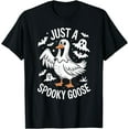 thumbnail image 1 of Hot Kiraa Tee With Just A Spooky Goose Halloween Ghost Fun S-5Xl T-Shirt, 1 of 2