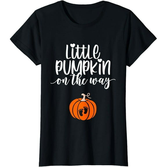 Hot Kiraa Tee With Little Pumpkin On The Way Pregnancy Announcement Pregnant S-5Xl T-Shirt