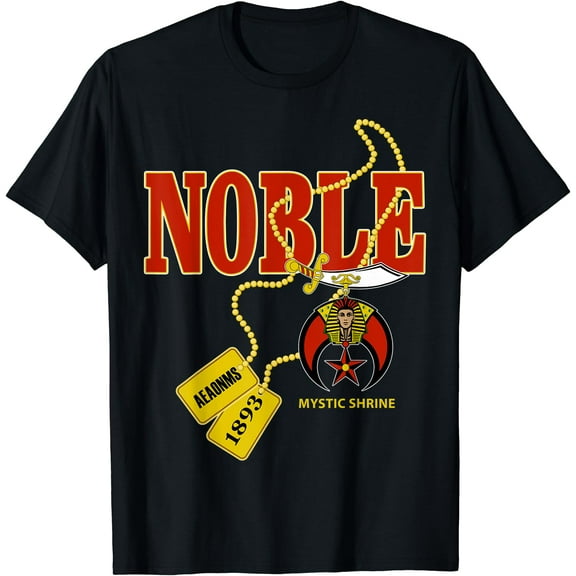 Hot Kiraa Tee With Mens Shriner Noble Aeaonms 1893 Dog Tag Masons Thanksgiv Gift S-5Xl T-Shirt